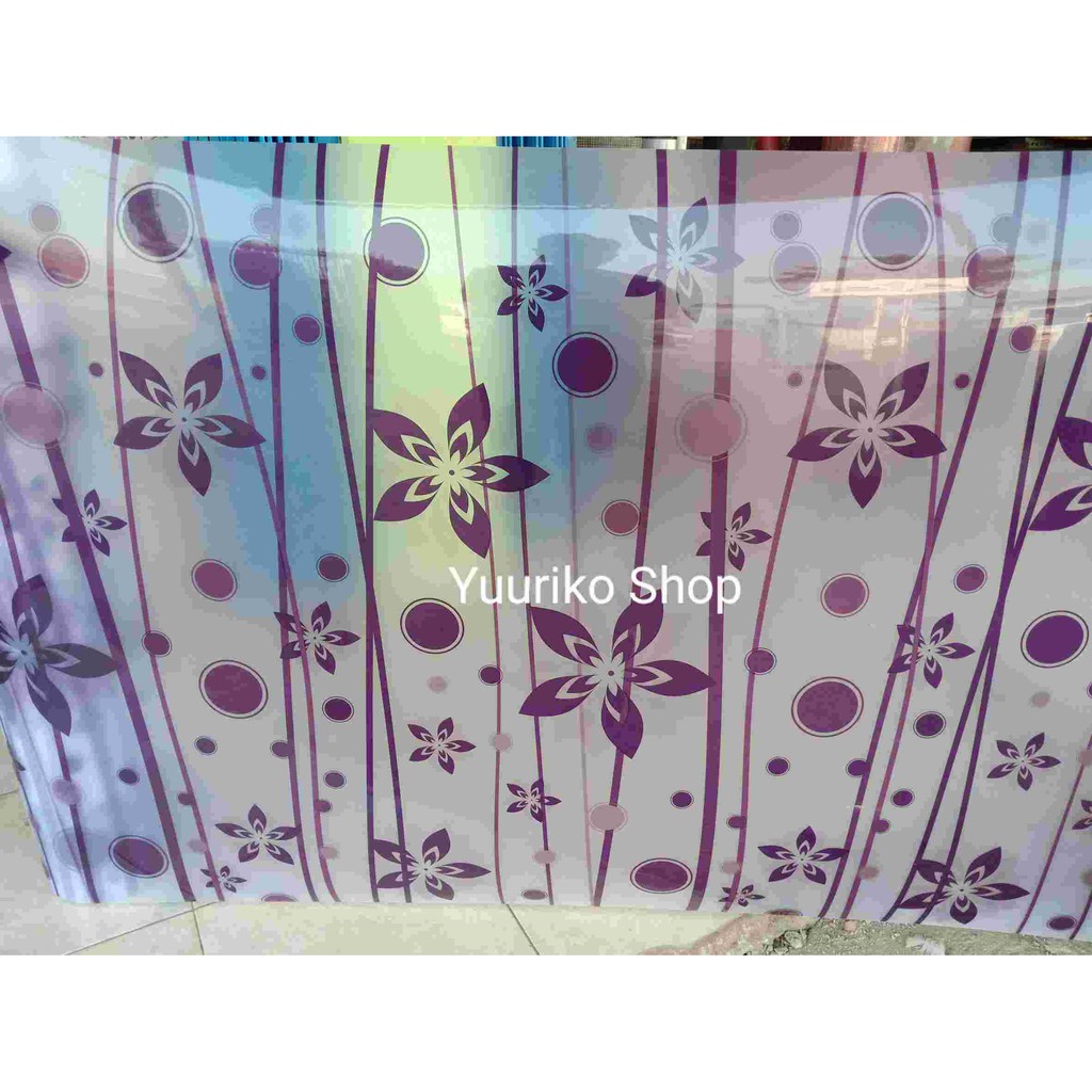 Fiber Pagar Fiber Plat Fiber Tutup Pagar Fiber Motif Bunga Ungu tutup ventilasi lubang udara Hiasan.