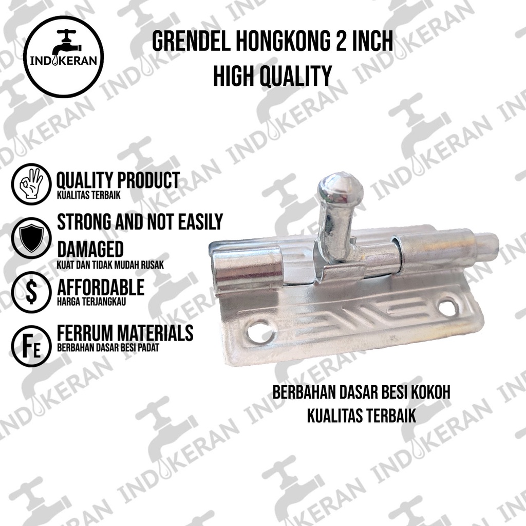 INDOKERAN - Grendel Hongkong - 2 Inch - High Quality