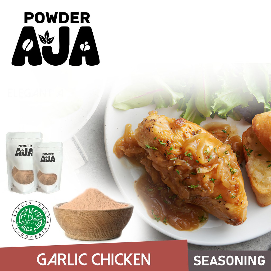 

POWDER AJA - 1KG BUMBU TABUR SERBAGUNA RASA AYAM BAWANG/GARLIC CHICKEN