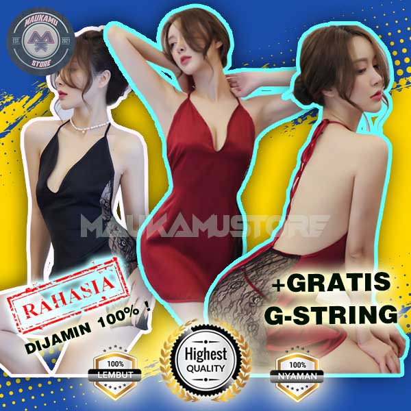 Set setelan baju pakaian daster dress gaun tidur sleapwear haram tank top tangtop piyama dinas malam