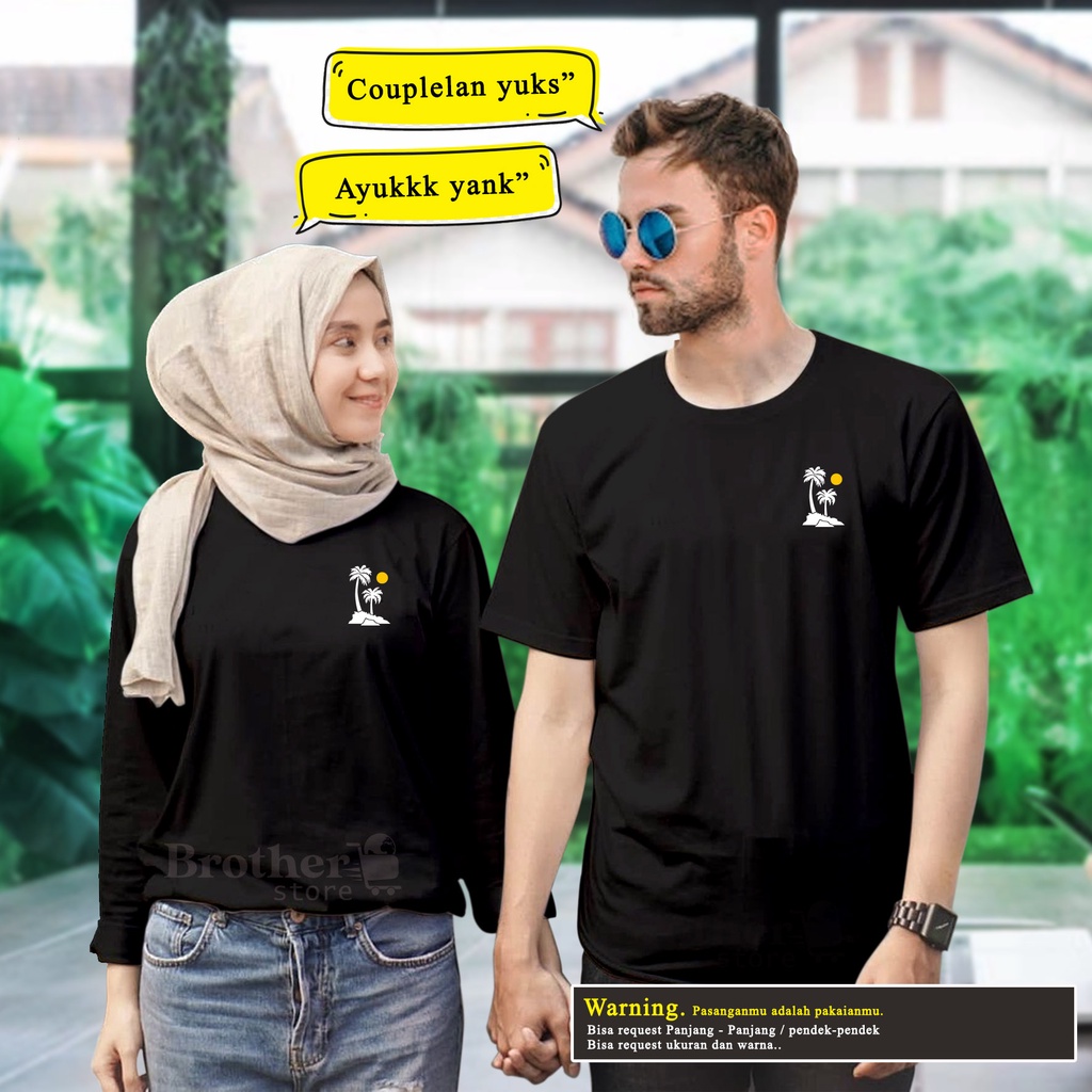 Kaos Couple Goals - Kaos Road to halal - Kaos Preweding - Kaos Custom kata - POHON LOVE - Premium T shirt