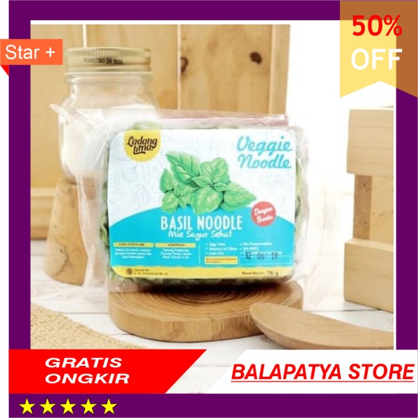 

PROMO !!! Ladang Lima Mie Basil 76g Gluten Free Egg Free Vegie