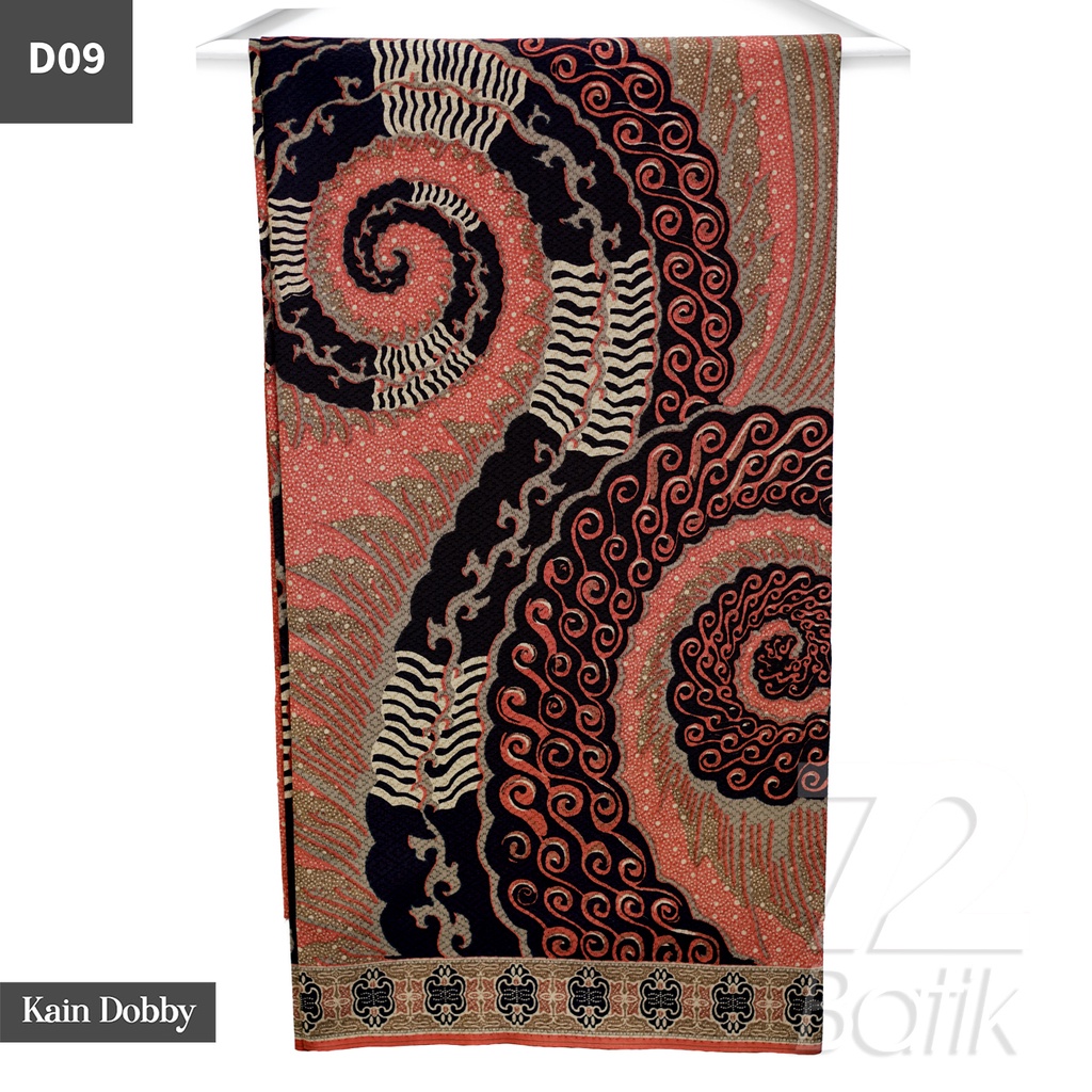 KAIN BATIK PREMIUM Bahan Katun Motif Tentaken Warna Orange 721732 Cap 72 Jarik Jarit Samping Kebat Panjang Batik Katun Modern Premium Bahan Seragam Batik Pernikahan Kantor Keluarga Murah Kamen Jadi Batik Bali Lembaran