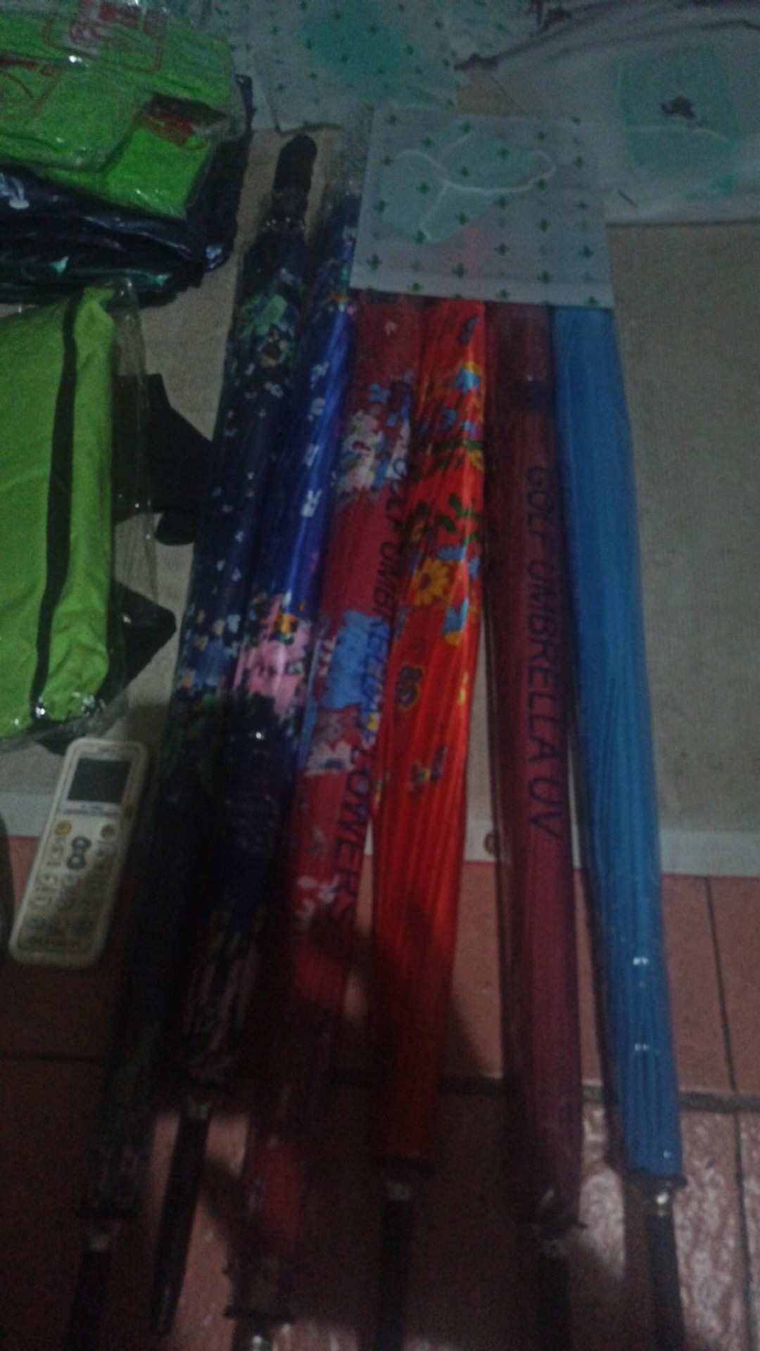 Az - Payung Golf Satin / Payung Umbrella Motif Bunga Tersedia Varian Murah