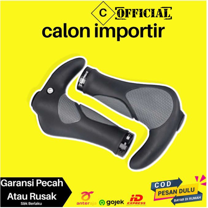 Handgrip Sepeda Gunung Lipat MTB Fixie BMX Gagang Setang Model Tanduk Ergonomic Handlebar Carbon ORI