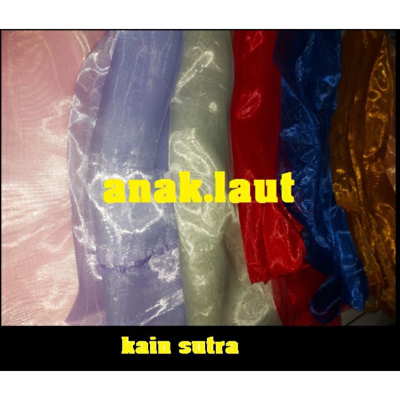 Kain Sutra kilap ● Kain untuk udang pancing cumi ● bahan buat mancing kotrekan dan bulu buat mancing