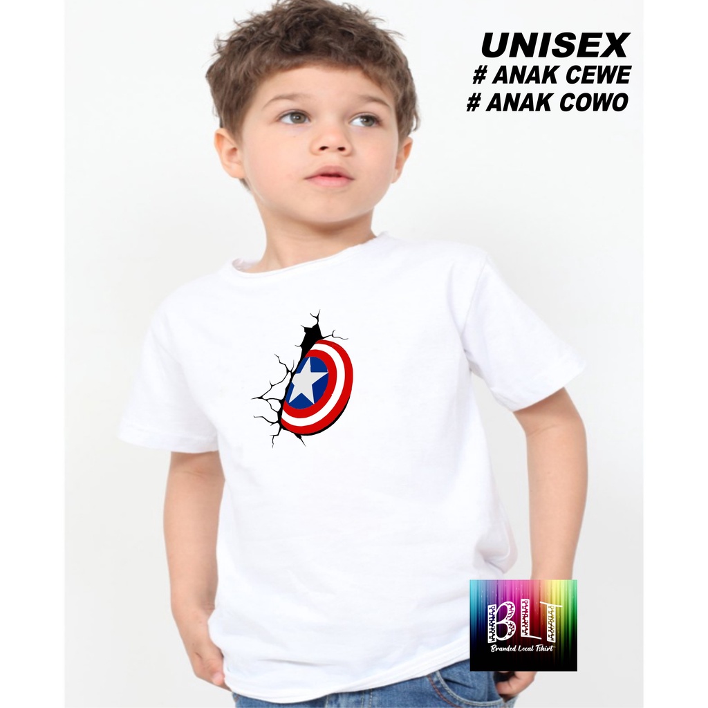 Promo Kaos  Captain America DTF HENG Super Hero Marvel Anak Anak  Lengan Pendek Combed 30S Atasan Anak2 cowok cewek Kaos Murah kaos anak kartun kaos anak anime kaos anak murah kaos anak hits kaos viral