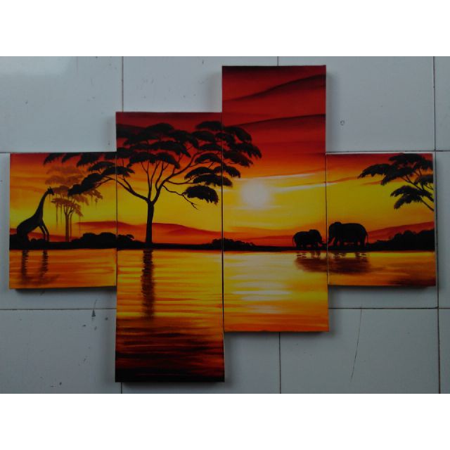 26 Lukisan Pemandangan Sunset Yang Mudah Foto 26 Lukisan Pemandangan Sunset Yang Mudah Foto