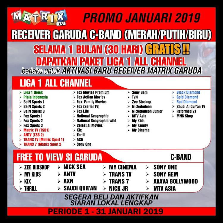 Best Seller Receiver Matrix Garuda Hd Jual Murah
