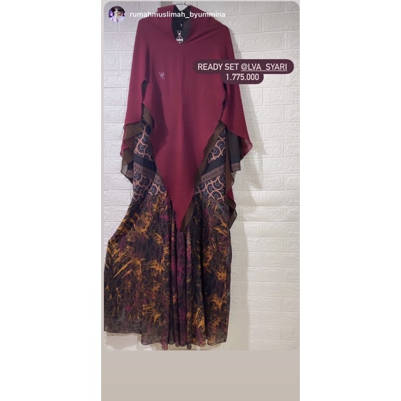 Iva syari dress set PL