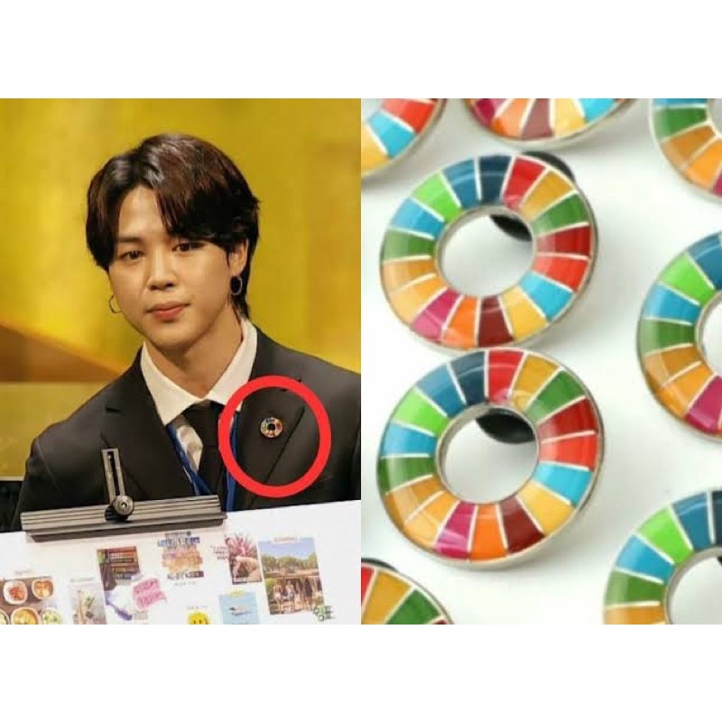 READY STOCK BTS SDG PIN UNICEF SDG PIN BADGE UNITED NATION