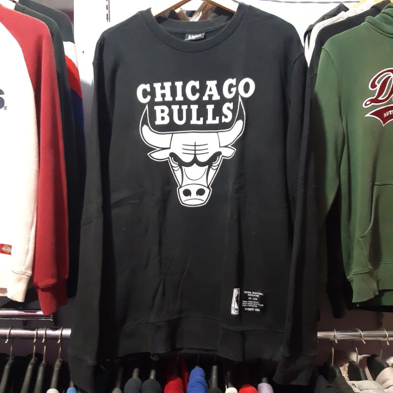 Crewneck CN Hoodie Sweater Chicago Bulls Second Bekas Murah