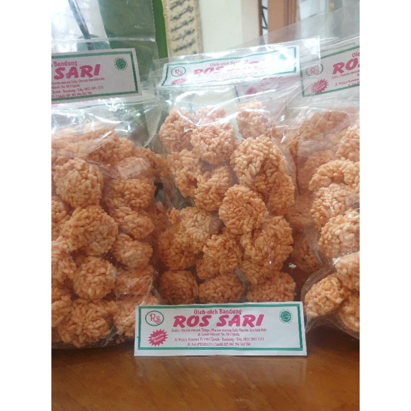 Ranginang Asin Terasi Bulat 200Gr Oleh Oleh Bandung