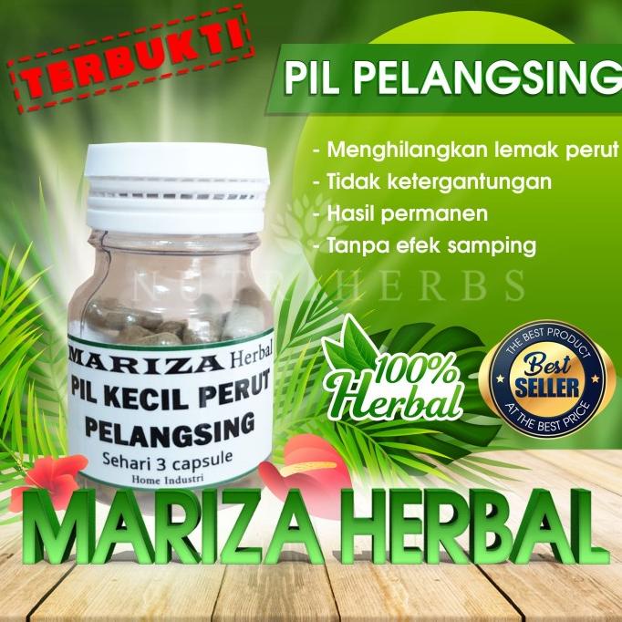 Obat Pil Kecil Perut / Pelangsing / Kurus / Bakar Lemak Mariza Herbal