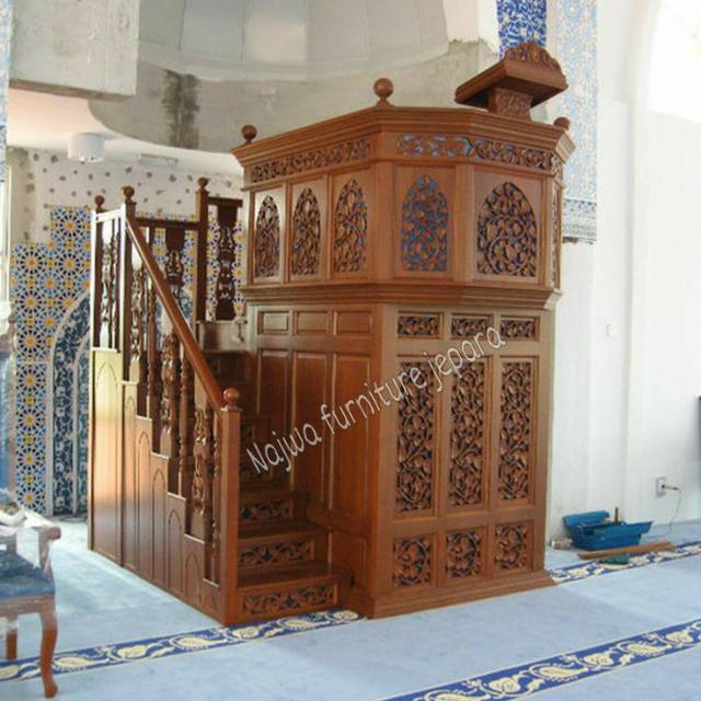 MIMBAR MASJID JATI MIMBAR UKIR JATI MIMBAR MODERN