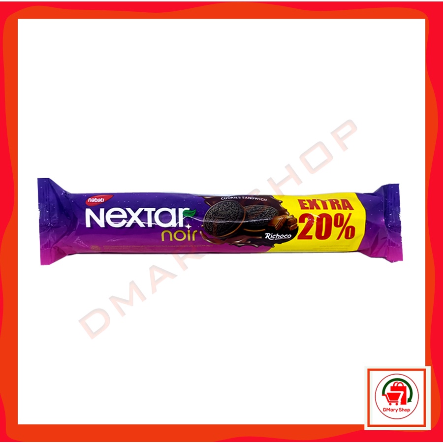 

Nabati Nextar Noir Biskuit Sandwich Coklat Dengan Krim Coklat 161 Gram