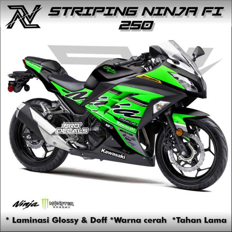 decal stripping stiker Ninja 250 fi