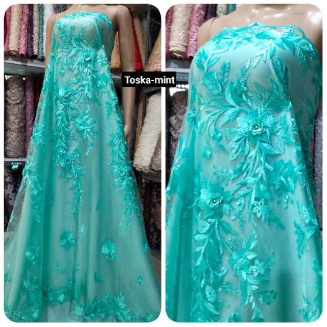 Tile 3D , bahan kebaya tile , toko bahan kebaya
