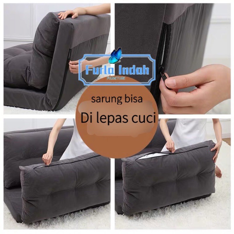 sofa bed lipat kursi lesehan sofa lesehan sofa tatami sofa lantai lazy sofa TYPE 120#