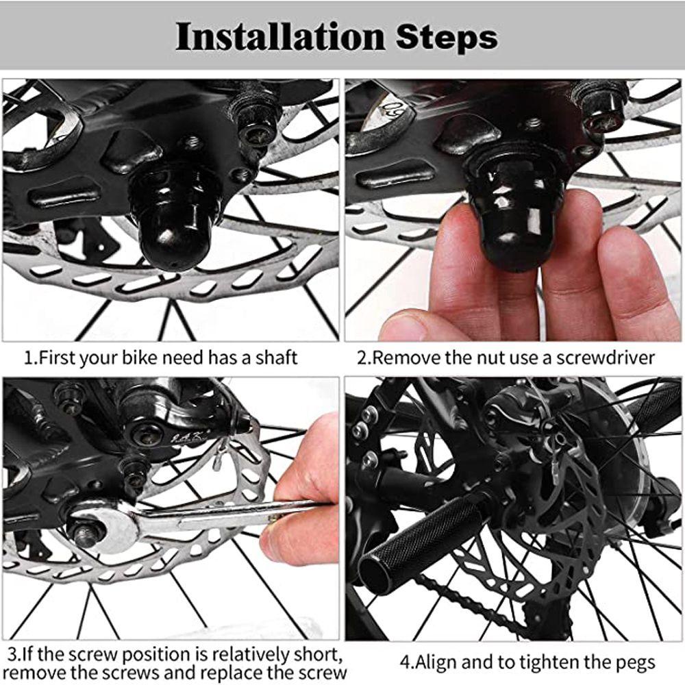 Pasak Sepeda QUINTON Aksesoris Sepeda As 3/8 Inci Bersepeda Stunt Pasak Anti-Selip Pasak Belakang Sepeda As Pedal