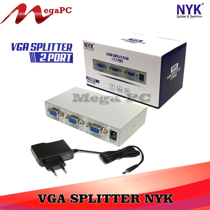 VGA SPLITTER KABEL 2 PORT 2 OUTPUT TO 1 INPUT