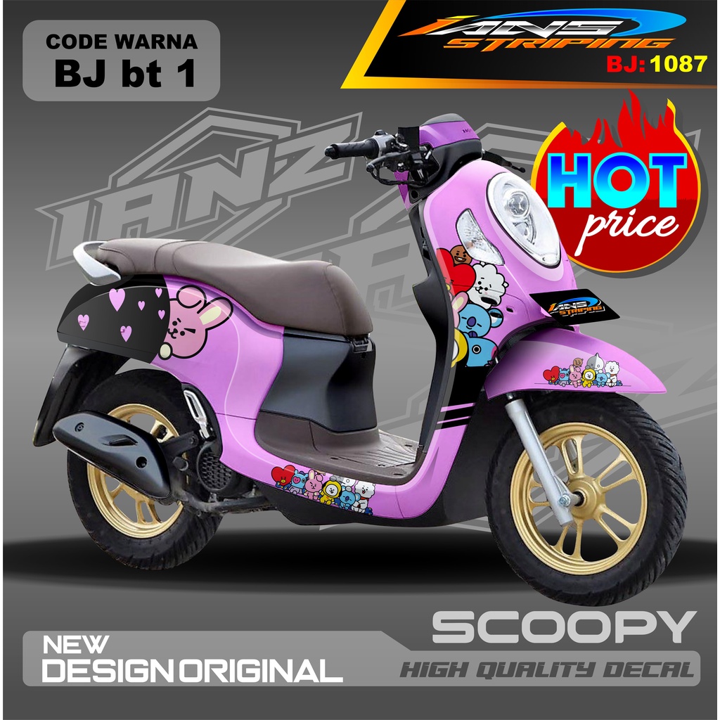 DECAL STIKER HONDA SCOOPY FULL BODY / STICKER SCOOPY ANIME MODEL TERBARU / STICKER ALL SCOOPY 2020 2021 2022