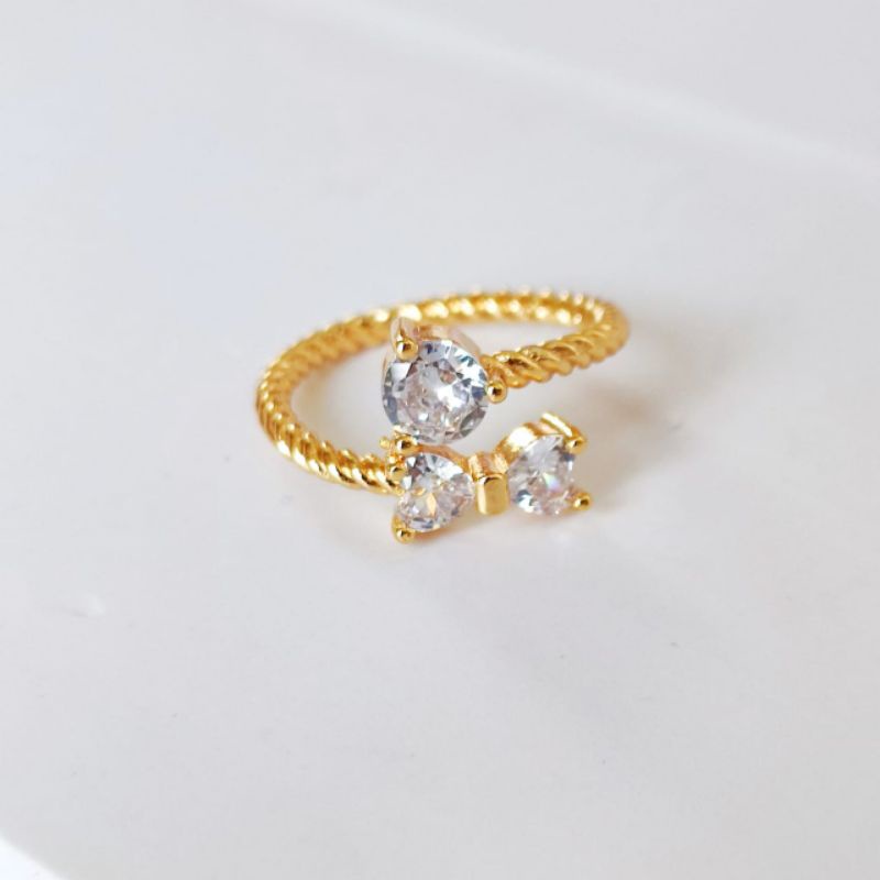 Cincin Pita Permata Xuping 18k Warna Emas