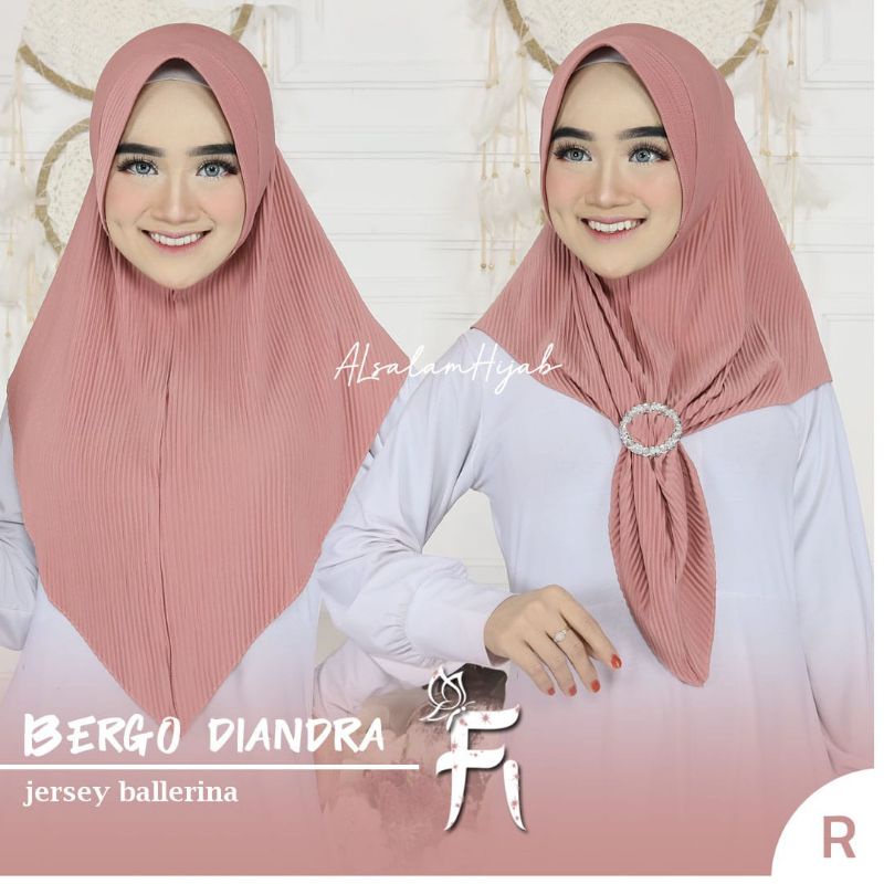 Krudung Plisket Gespet Pad Antem by Putri Hijab