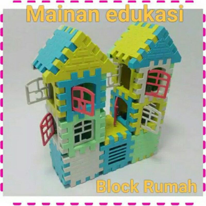 mainan EDUKASI funny block/block rumah