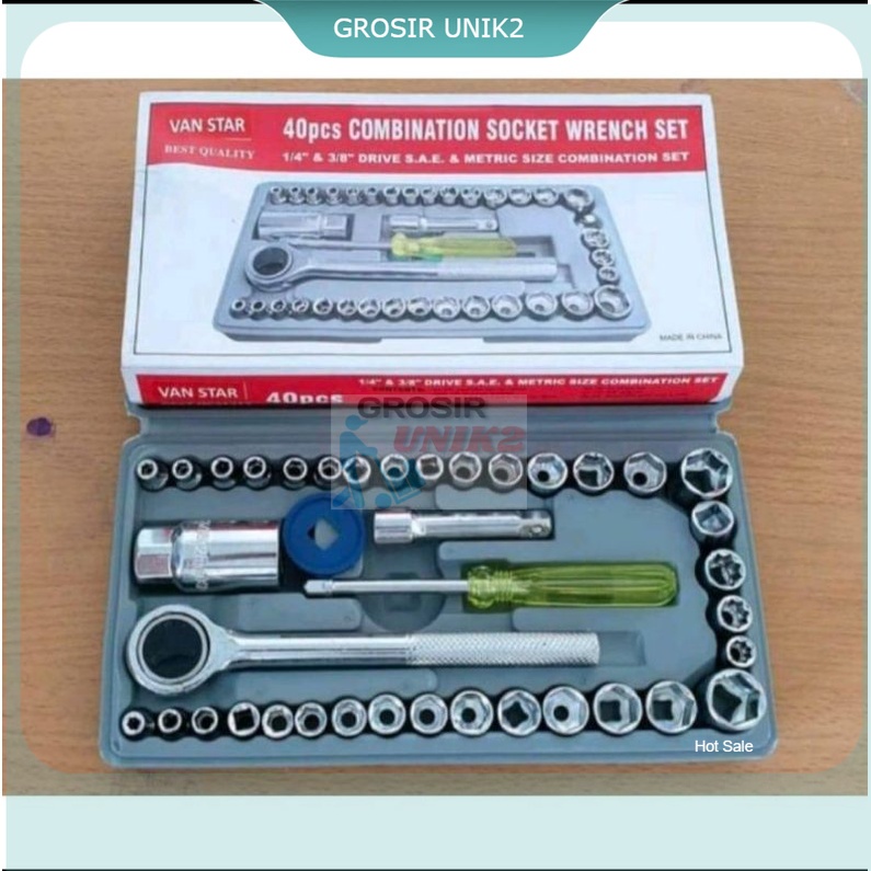 Kunci Shock Wrench Set 40 In 1