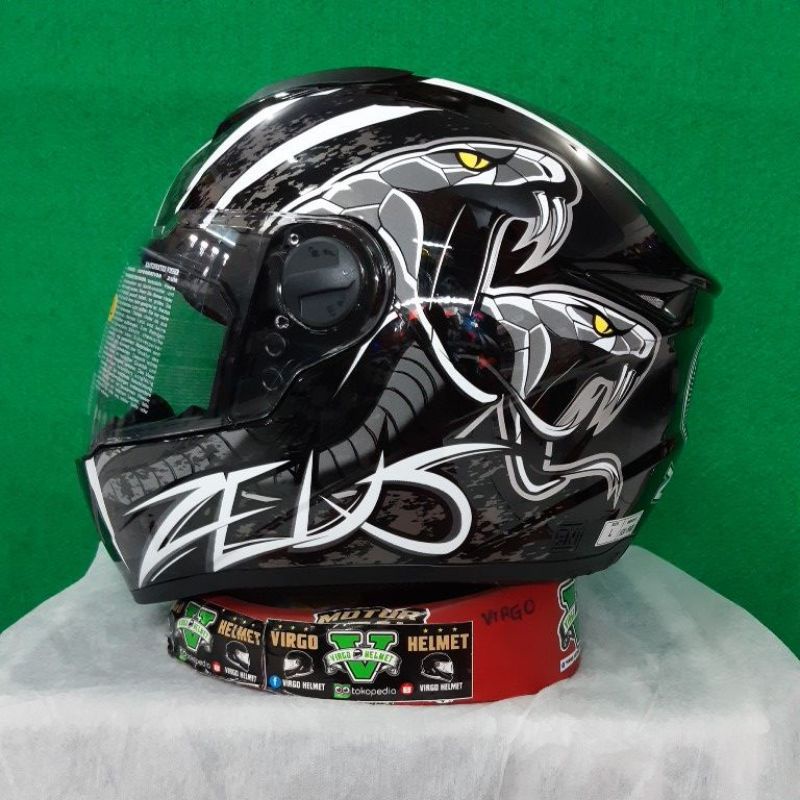 ZEUS HELM FULLFACE-ZS 811/ BLACK WHITE