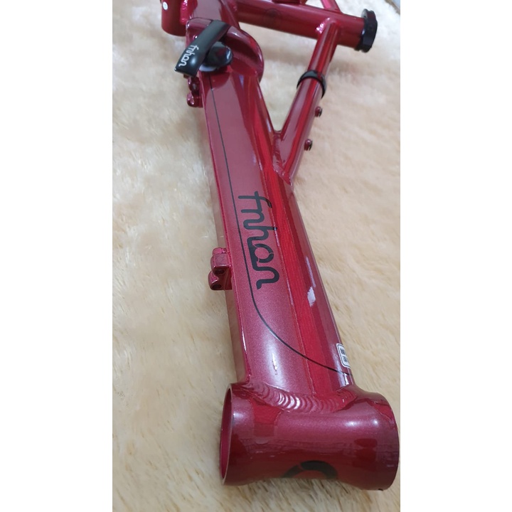 FRAME SET FNHON MONSOON 20 inch MERAH RED DISCBRAKE ALUMUNIUM Frame fork 22 inch disc brake Sepeda Seli Monson Moonsoon Moonson not Blast Gust Storm Tornado