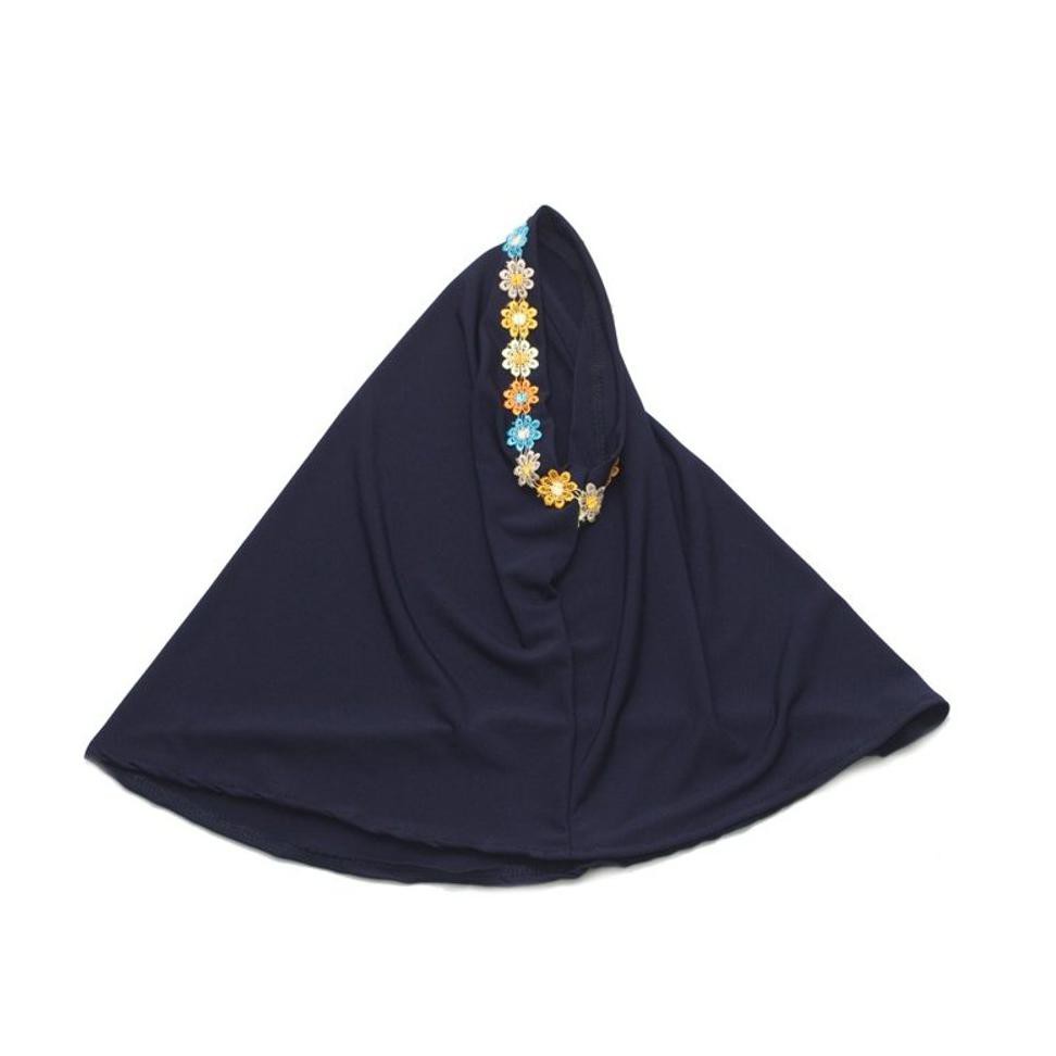 Promo Baju Yuli Gamis Anak Perempuan Murah - Navy Biru Tua