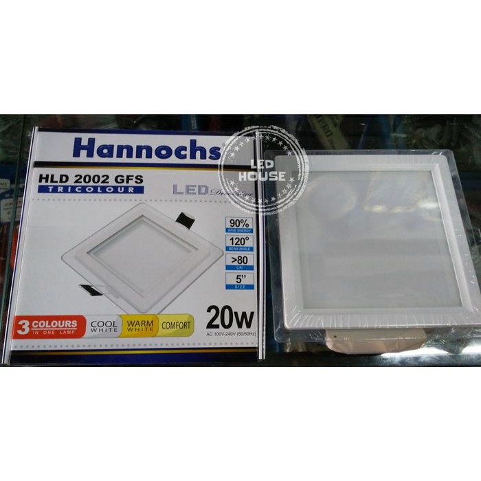 LAMPU CEILING DOWNLIGHT HANNOCHS 3 WARNA TRICOLOUR HLD 2002 GFS 20W