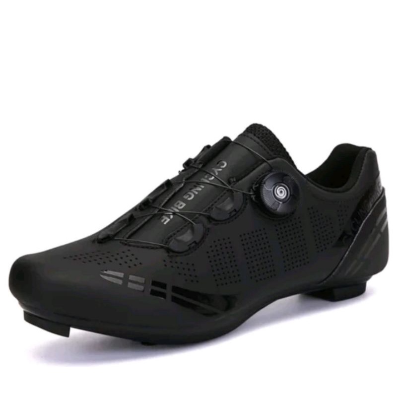 Sepatu Sepeda Non Cleat Bicycle Shoes Non Cleat Sepatu Gowes Plat Sepeda Lipat Roadbike MTB Hitam