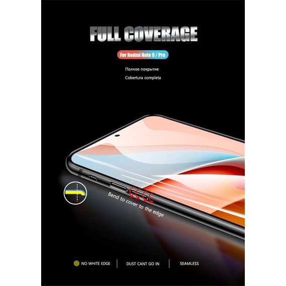 Hydrogel Film For Xiaomi Redmi Note 6 7 8 9 9S Pro Max K40 Screen Protector For Redmi 9A 9C 9T 8T 8A 7A 6A 10X Soft Film 1000D