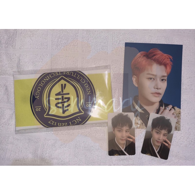 [WELKIT / WELCOME KIT NCT 127] SHARING FANCLUB NCTzen EMBLEM BADGE FLAG TAEIL SET