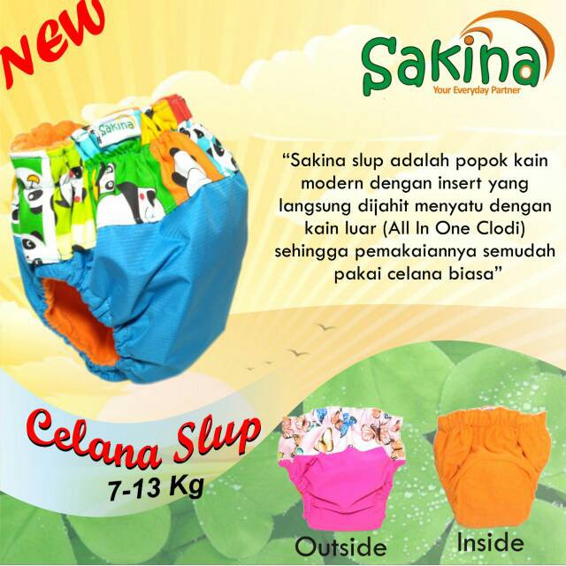 Clodi NadNad by sakina slup untuk berat 7-13kg / aio sakina