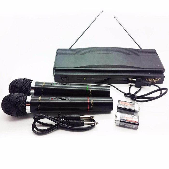 Mic Wireless Double Homic HM 306