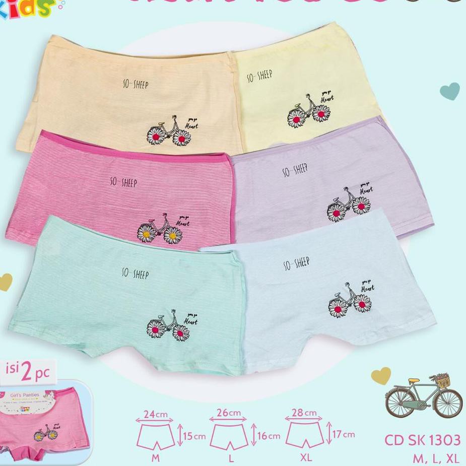 Sorex 1303 NEW Boxer anak bahan katun motif star /sorex girl