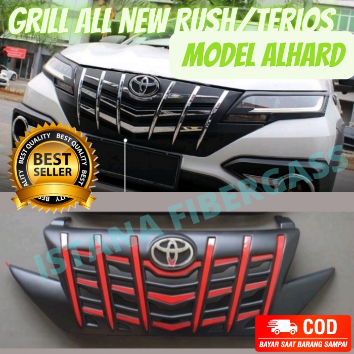 grill all new rush terios model alphard 2018-2021