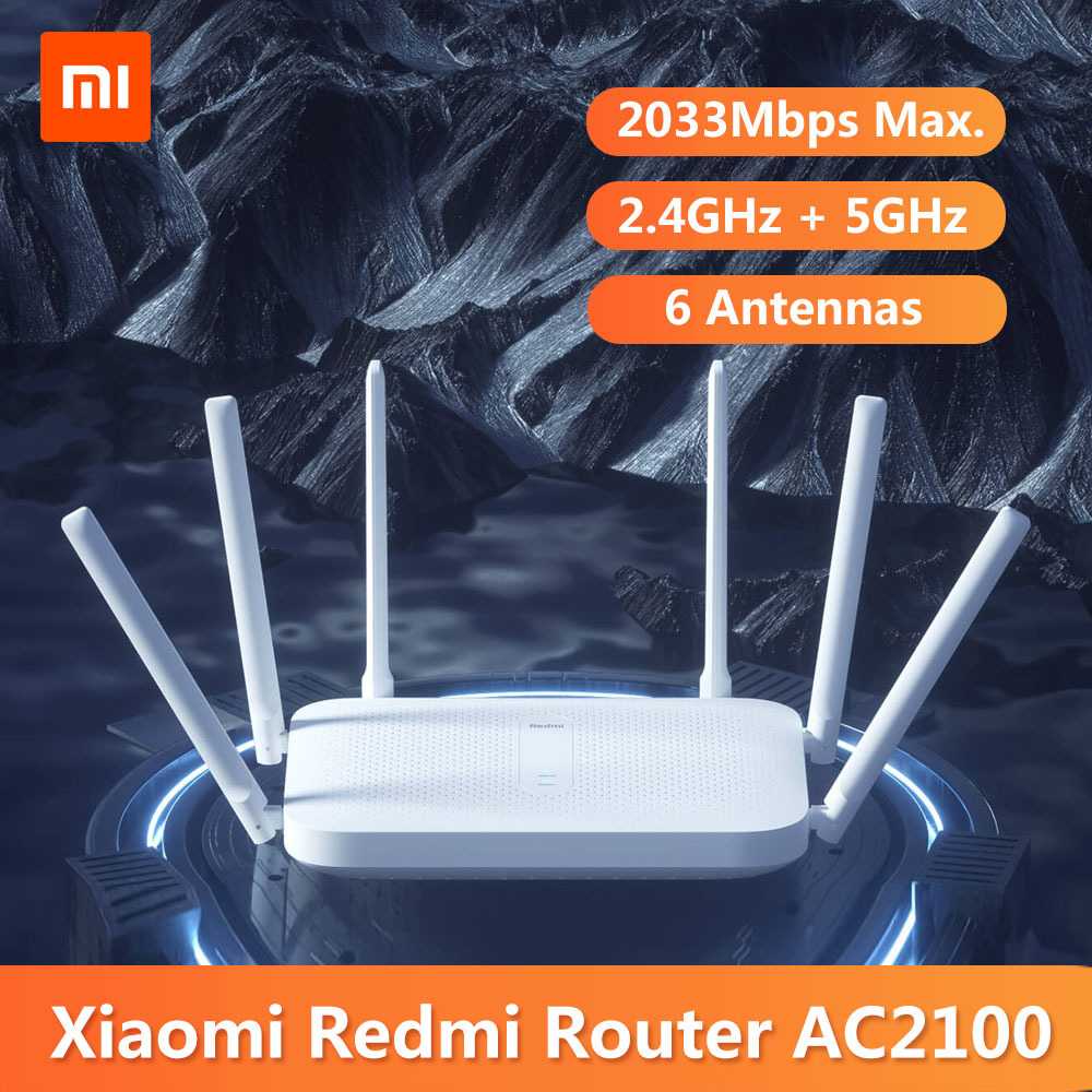 TB - Xiaomi Redmi WiFi Router Gigabit AC2100 2033Mbps 6 High Gain Antena