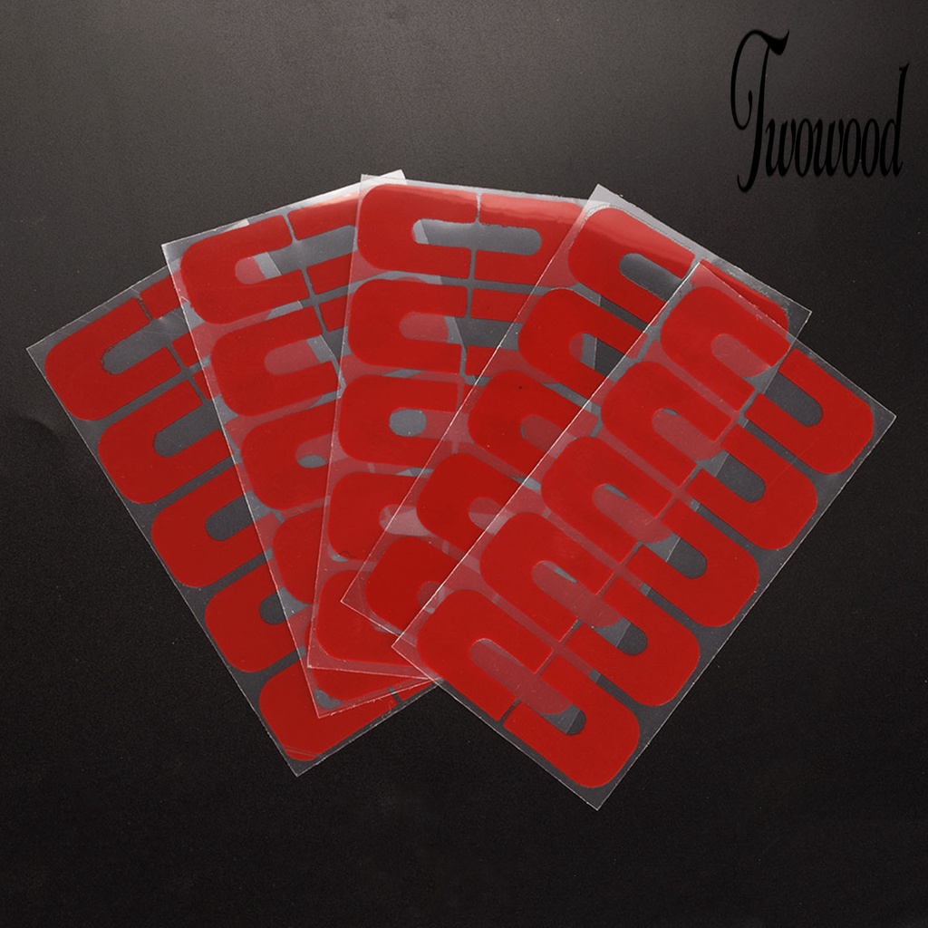 Twowood 50pcs / Set Plastik Penghalang Kutek Kuku Sekali Pakai