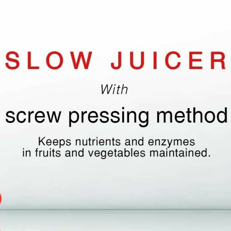 Sharp Slow Juicer EJC20YRD Buah Low Watt EJ-C20Y-RD 0.8 Liter 150 Watt Malang Garansi Resmi