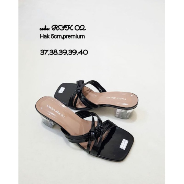 SANDAL HEELS KACA VISION MARTIN RFK02, REALPICTURE, GOOD QUALITY, FREE BOX