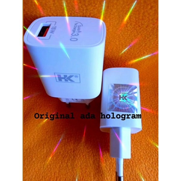 batok KEPALA CAS HK 15W d26 FAST CHARGING ORI HOLOGRAM GARANSI