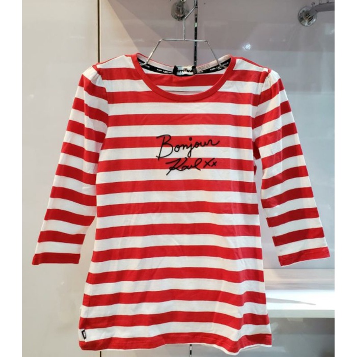 KARL LAGERFELD SHIRT RED STRIPE