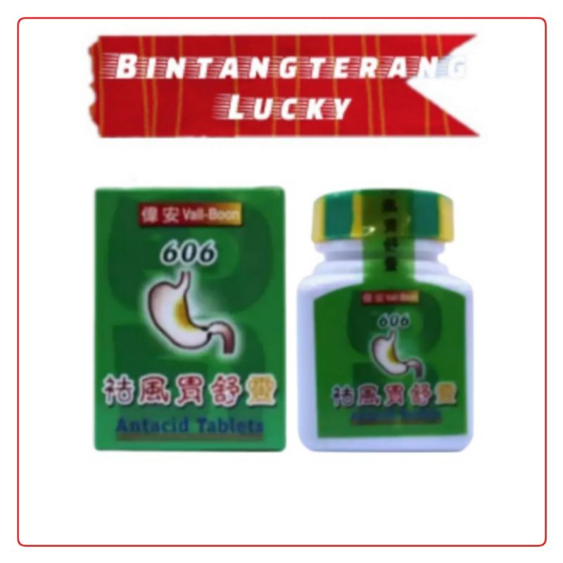 VAAL BOON 606 ANTICID TABLETS Obat Herbal Maag & Asam Lambung