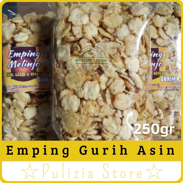 

Emping Melinjo Asin Gurih Matang 250gr Asli Produksi Limpung Batang