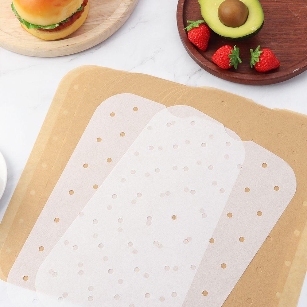 Solighter Air Fryer Paper Liner Alat Pastry Sekali Pakai Steamer Lembaran Penyerap Minyak